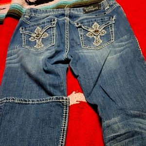 Rock and roll cowgirl bootcut jeans. Size 31 x 34